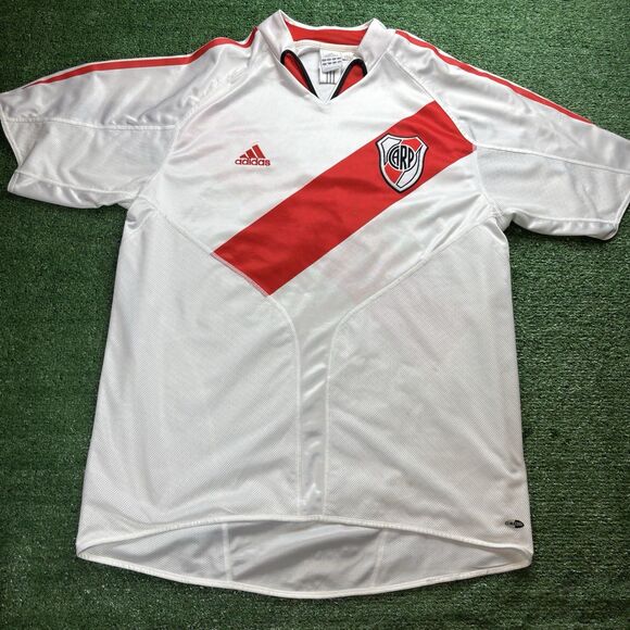 RIVER PLATE ARGENTINA 2000s HOME FOOTBALL SHIRT ORIGINAL VINTAGE #10 Casia Large - Picture 3 of 5